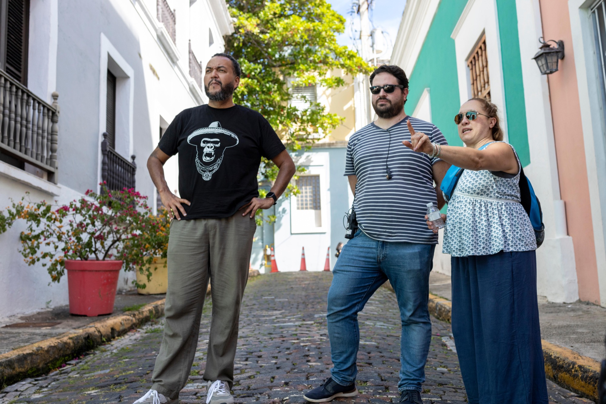 Nicole Gomez Fisher, Xavier Ortiz and Anthony James Faure